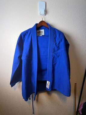 Monster BJJ Jiu Jitsu Gi Uniform Set Royal Blue Size A2